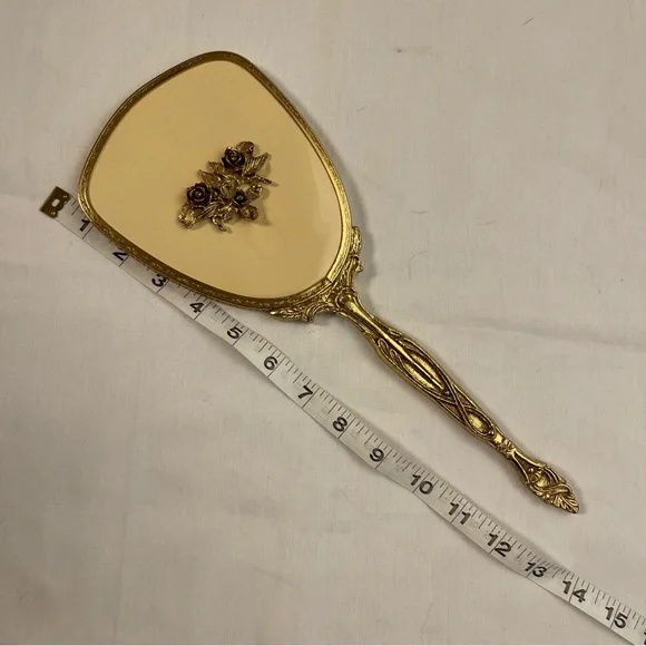 VINTAGE MIRROR & BRUSH SET